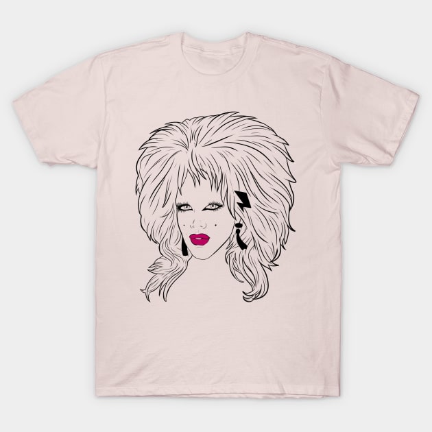 Lill the drag queen black lines T-Shirt by RobskiArt